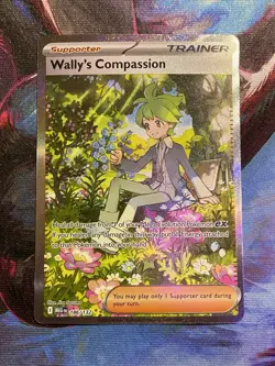 Wally's Compassion 186/132 Pokemon Mega Evolution NM - Image 1