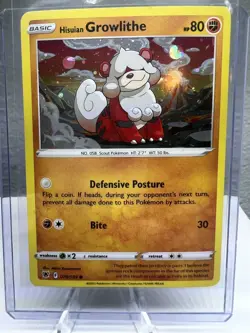 Pokemon TCG Hisuian Growlithe 070/189 Astral Radiance Cosmos Holo NM/M - Image 1