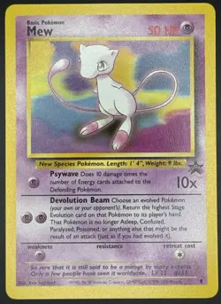Pokemon TCG Mew WOTC Black Star Promo #8 LP+ - Image 1