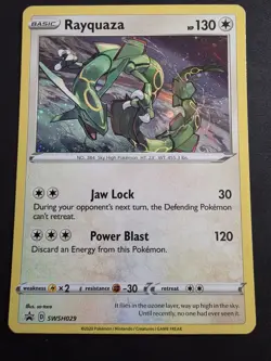 2020 POKEMON TCG RAYQUAZA SWSH029 SWORD & SHIELD PROMO HOLO - Image 1