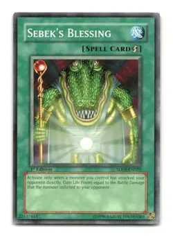 Sebek's Blessing - SD09-EN020 1st Edition - YuGiOh-LP - Image 1