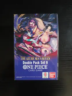 One Piece TCG: Double Pack Set 9 The Azure Sea's Seven - FACTORY SEALED! IN HAND - Image 1