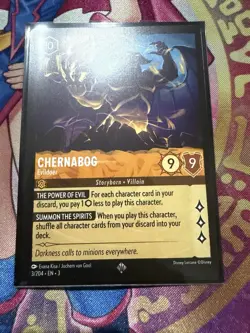 Chernabog Evildoer 3/204 Super Rare Into the Inklands Non Foil Disney Lorcana - Image 1