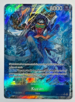 KUZAN (043) (Alternate Art R*) One Piece - OP12-043 Legacy of the Master - Foil - Image 1
