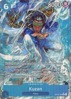 Kuzan (043) Alternate Art Foil OP12-043 Legacy of the Master One Piece 000721 - Image 1