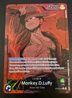 Monkey D. Luffy EB02-010 25th Coll. Alt Art Leader ENGLISH One Piece TCG - Image 1