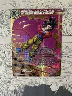 SS4 Son Goku Protector of the Earth SR Alt Art Foil Dragon Ball Super Card Game - Image 4