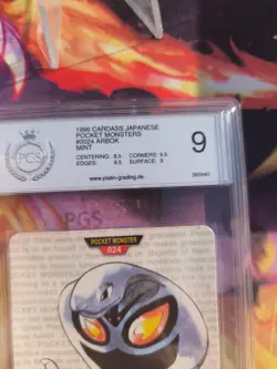 Pokemon Card Arbok Monsters Collection Green Carddass 1996 Japanese PSA / PGS 9 - Image 4