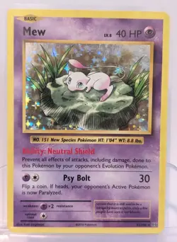 Mew 53/108 XY Evolutions Holo Foil Rare Pokemon Card LP Lightly Played - Image 1