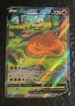 Charizard v SWSH260 Sword & Shield Promo Card Near Mint Condition - Image 1