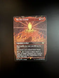 MTG Final Fantasy English The Fire Crystal Borderless 0337 Non-Foil - Image 1