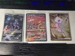 Pokemon TCG 151 UPC Promo Set Mew 053, Mewtwo 052, Metal Mew 205 Mint/Sealed! - Image 3