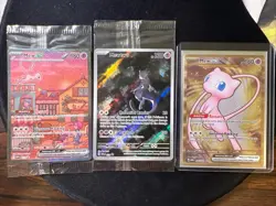 Pokemon TCG 151 UPC Promo Set Mew 053, Mewtwo 052, Metal Mew 205 New (SEALED) - Image 1