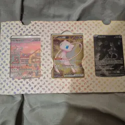 Pokemon TCG 151 UPC Promo Set Mew 053, Mewtwo 052, Metal Mew 205 New (SEALED) - Image 1