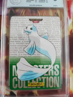 Pokemon Card jugong dewgong Monsters Collection Green Carddass 96 PGS PSA 9 - Image 3