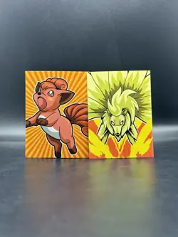 Vulpix Ninetales Attacks Sticker Kanto Set Pokemon Set Of 2 - Image 1