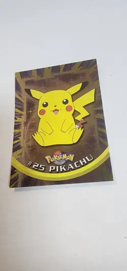 Topps Chrome Pikachu #25 Pokemon 2000 Holo Foil - Image 1