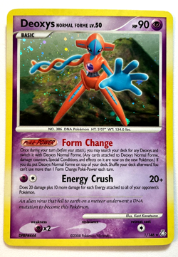 Deoxys Normal Forme Lv.50 1/146 Legends Awakened Holo Pokemon Card TCG - Image 1