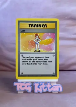 Lass 75/102 Base Set Rare Trainer - WOTC Pokemon - LP/MP - TCGKITTEN - Image 1