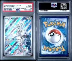 2025 Pokemon EN Journey Together N's Reshiram Stamped Box Topper #167 PSA 10 - Image 3
