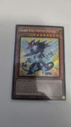 Galaxy-Eyes Photon Dragon (Chibi Art) BLMM-EN007 Secret Rare 1st NM Yugioh - Image 1