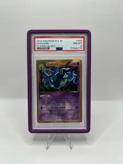 PSA 8 NM-MT 2013 Pokemon B&W Plasma Blast #104 Dusknoir Secret Rare - Image 1