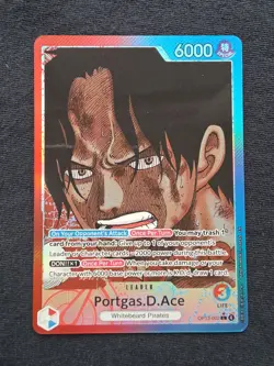 Portgas.D.Ace (002) (Alternate Art) OP13-002 Carrying On His Will Foil - Image 1