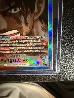 One Piece Portgas.D.Ace OP13-002 Alt Art Leader ENGLISH Carrying On His Will NN - Image 5