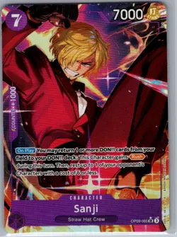 Sanji (Alt Art) OP09-065 English Emperors in the New World - One Piece Card - NM - Image 1