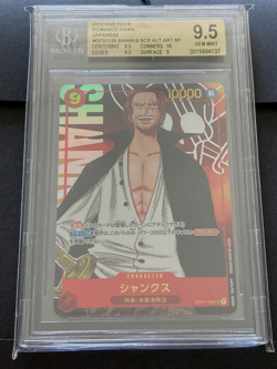2022 One Piece Romance Dawn Japanese OP01-120 Shanks Alt Art SP BGS 9.5 Gem Mint - Image 1