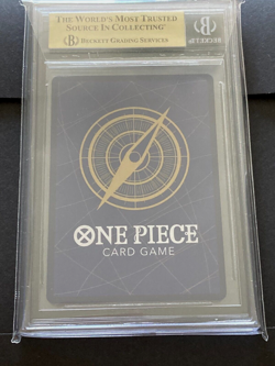 2022 One Piece Romance Dawn Japanese OP01-120 Shanks Alt Art SP BGS 9.5 Gem Mint - Image 2