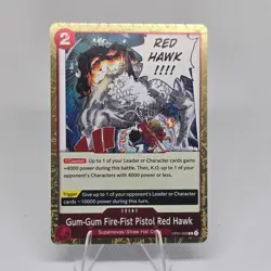 Gum-Gum Fire-Fist Pistol Red Hawk OP01-026 Romance Dawn - One Piece - Image 1