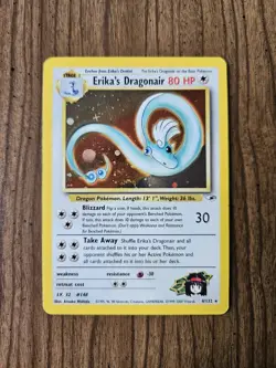 Erika's Dragonair 4/132 Gym Heroes Unlimited Holo Rare LP - Image 2