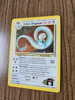 Erika's Dragonair 4/132 Gym Heroes Unlimited Holo Rare LP - Image 4