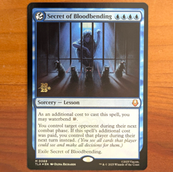Secret of Bloodbending - Prerelease Foil Promo - Avatar TLA MTG - Image 1