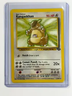 KANGASKHAN 21/64 NON-HOLO RARE POKEMON JUNGLE SET CARD - LP - Image 1