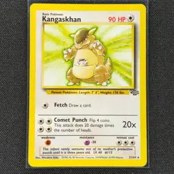 Kangaskhan - 21/64 - Rare - Jungle Set - Pokemon Card - LP - Image 1