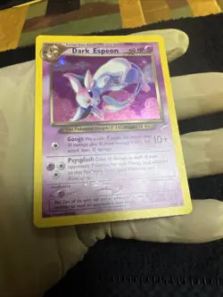 Pokemon TCG Neo Destiny Espeon Dark 4/105 Holo Unlimited Rare Card - Image 1