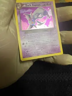 Pokemon TCG Neo Destiny Espeon Dark 4/105 Holo Unlimited Rare Card - Image 3