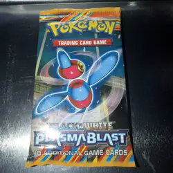 Pokemon Black And White Plasma Blast Booster Pack Porygon Art 820650108341 - Image 1