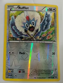 Rufflet 129/162 - XY Breakthrough Reverse Pokemon Holo Foil Rare Nice! - Image 1