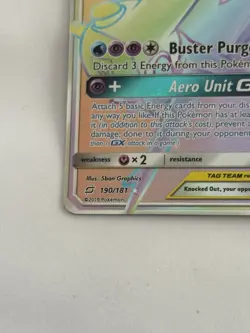 Latias & Latios GX 190 Team-Up Secret Rainbow Rare Sun & Moon Pokemon - Image 5