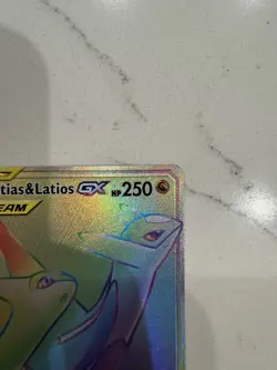 Pokemon Latias & Latios GX Team Up 190/181 Sun & Moon Rainbow Secret Rare - Image 4