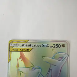 Pokemon Latias & Latios GX Team Up 190/181 Sun & Moon Rainbow Secret Rare - Image 3