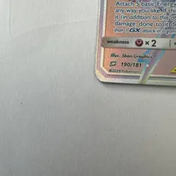 Pokemon Latias & Latios GX Team Up 190/181 Sun & Moon Rainbow Secret Rare - Image 4