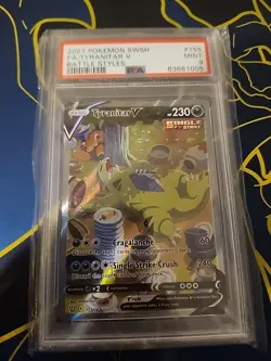 Pokemon TCG Tyranitar v Full Art Holo Rare Alternate Card 155/163 Battle Styles - Image 1