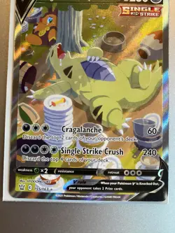 Pokemon TCG Tyranitar V (Alternate Full Art) 155/163 Swsh05: Battle Styles Holo - Image 4