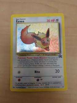 Pokemon TCG Eevee #11 Black Star Holo Promo Card 1999 WOTC - Image 1