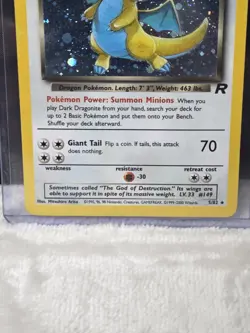 Pokemon TCG Dark Dragonite Holo Rare Card 5/82 LP Vintage - Image 2