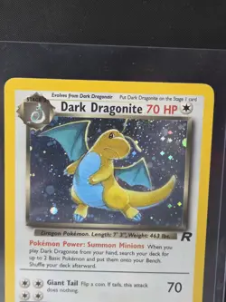 Pokemon TCG Dark Dragonite Holo Rare Card 5/82 LP Vintage - Image 3